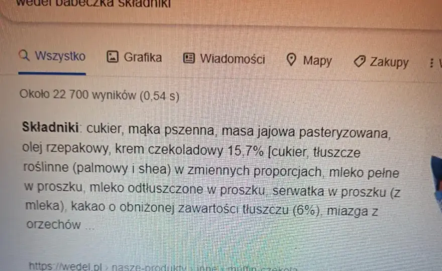 Babeczka Wedel - Ile ma kcal? Pełna analiza i liczenie